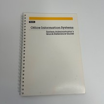 Wang Computers Office Information Systems Administrator&#39;s Guide Manual Book - $8.47