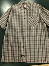 Dickies Plaid Work Shirt, Short Sleeves, Mens - $22.50