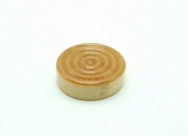 Wooden Backgammon Replacement Checker Chip Circles Natural Wood Game Piece Part - £1.31 GBP