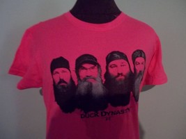 HOT PINK Ladies DUCK DYNASTY Family Large T Shirt All Brothers Beards ar... - £15.85 GBP