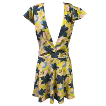 Mapale Womens Spring Days Skater Dress Multicolor Floral Keyhole Mini Sexy M New - £20.11 GBP