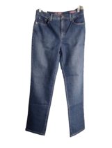 Gloria Vanderbilt Amanda Straight Leg Jeans Dark Wash Size 8 Average - £13.31 GBP