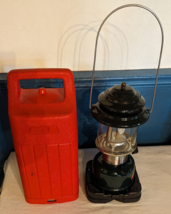 Vintage Coleman Double Mantle Gas Lantern Model 288A700 Green / Red Case... - $50.30