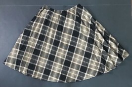 Modcloth Fervour Pleated Plaid Skirt Medium Dark Academia Cottagecore - $21.78