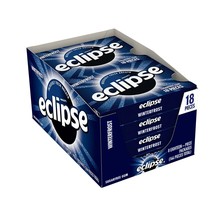 Full Box 8x Eclipse Winterfrost Sugar Free Chewing Gum ( 18 Pieces Per Pack ) - £14.98 GBP