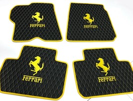 Ferrari FF Diamond Stitching Eco Leather Floor Mats 4pcs - £708.40 GBP