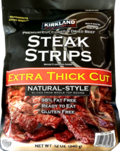 Kirkland Signature Premium Extra Thick Cut Steak Strips 12 Oz (380g) EXP... - €17,84 EUR