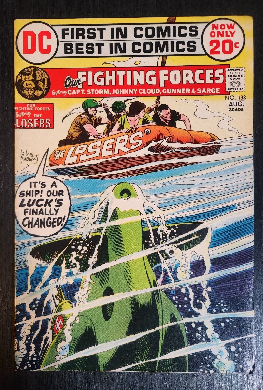 OUR FIGHTING FORCES - THE LOSERS #138 DC COMICS 1972 BRONZE AGE WAR FN+ - $3.00