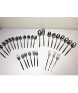 Vintage Atomic Starburst Japan Stainless Flatware 30 MCM Replacement Pieces - $55.79 CAD