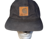 Vintage 90s CARHARTT Men’s Snapback Hat Cap Gray Denim Canvas USA Made #14 - £27.96 GBP