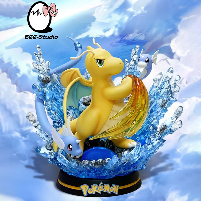 Play  Anime Cartoon Evolution Group Abolt Pikachu Model Kawaii Light Scene Movab - £65.79 GBP