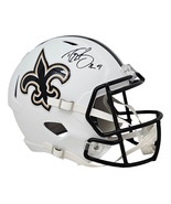 Drew Brees Signed New Orleans Saints FS Flat White Speed Replica Helmet ... - £456.07 GBP