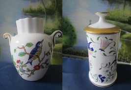 AYNSLEY PEMBROKE COALPORT ENGLAND 2 MINI VASES  - $46.52