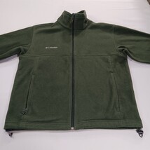 Columbia XM6981 Men's Medium Green Full Zip Fleece Jacket Stand-Up Collar Pocket image 15