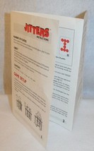 Milton Bradley Hasbro Jitters Word Game Replacement Instructions - $9.95