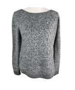 89th &amp; Madison Sweater Charcoal Marled Gray White Medium New - £23.18 GBP