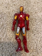 IRON MAN 4&quot; Marvel Universe Red Gold 2009 Hasbro Action Figure Ironman Avengers - £6.12 GBP