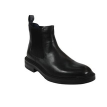 Men's Slip On Boot STEVE MADDEN Leather Upper Plain Toe Hatton Black image 9
