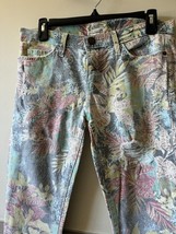 CURRENT ELLIOTT Floral Print Multi Pastel Jeans SZ 28 NWOT - $1,457.83 MXN