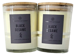 2 Pack Chesapeake Bay Candle Black Sesame Contains Natural Essential Oils  8.8oz - £23.96 GBP