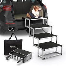 PetRuna Dog Ramps for Large Dogs, Dog Ramp for Car, Portable Aluminum Foldable - £105.55 GBP
