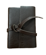 Profound Aesthetic Brown Leather Pocket Size Journal Sketchbook 5.2x3.5 in - £9.43 GBP
