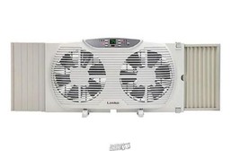 Lasko Electrically Reversible Twin Window Fan with Remote Control - $85.49