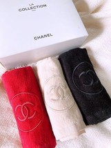Chanel Beauty Face Towel Novelty 2022 White Led Logo 30cm X 30cm Gift 100 Cotton - £90.07 GBP