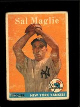 1958 TOPPS #43 SAL MAGLIE FAIR YANKEES UER  *NY0178 - $4.41