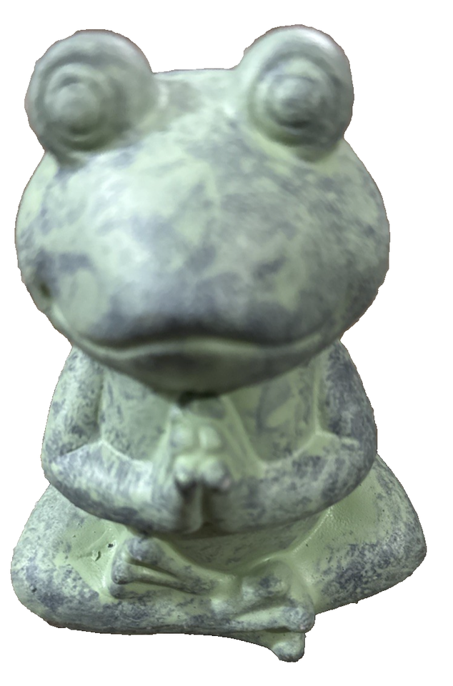 Frog Praying Garden Cement Indoor/Outdoor Statue/Decoration-Brand New-SH... - $24.63