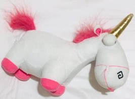 Despicable Me Unicorn 11&quot; Stuffed Animal Plush White Pink Fluffy NWT B201 - £29.33 GBP