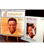 Nat King Cole – Ramblin&#39; Rose and Unforgettable Records AA20-RC2167 Vintage - $69.95