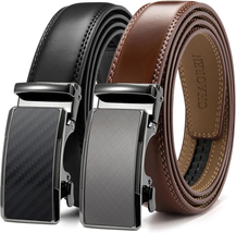 Mens Dress Belt Leather 2 Pack - Mens Ratchet Belt for Dress Shirt and P... - $43.64