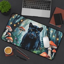 Majestic Black Panther Forest Desk Mat, Gaming Mouse Pad, Office Decor, ... - $28.05 CAD