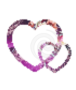 Heart Pixel 3-Digital ClipArt - $5.00