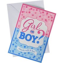 Girl or Boy? Baby Shower Invitations Blue and Pink Party Supplies 8 Coun... - £4.75 GBP