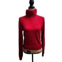 Hollister Red Turtleneck Sweater Cozy Ribbed Knit Winter Essential Size S - $19.79