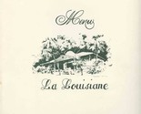 La Louisiane Menu Cover Restaurant Image on Cover  - $26.22