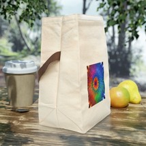Canvas &quot;Fractal Psyche&quot; Lunch Bag With Strap - $24.97