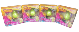 Trolls Clip Me Anywhere Dreamworks Medium Key Chain X4 Green Hair Kids Toys NIB  - £15.05 GBP