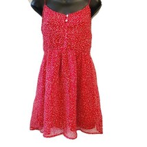 Zara Trf Collection Women Dress Size Small Red White Polka Dots Spaghetti Strap - £14.69 GBP