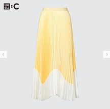 Uniqlo C Pleated Skirt Yellow Size Small - $98.90