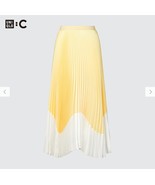 Uniqlo C Pleated Skirt Yellow Size Small - $1,514.47 MXN