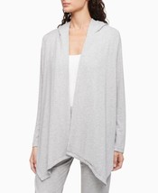 Calvin Klein Womens Pure Lounge Long Sleeve Open Hoodie Size Medium,Grey Heather - £50.06 GBP