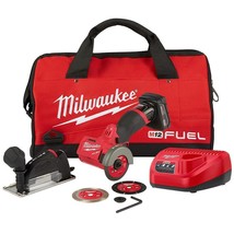 Milwaukee 2522-21XC M12 FUEL 12V 3-Inch 4.0Ah Cordless Cut Off Tool Kit - £262.86 GBP