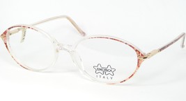 Vintage Luxottica Lu 4280 W102 Clear /ROSE-RED Mosaic /GOLD Eyeglasses 52-17-135 - £38.84 GBP
