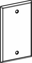 Orbit 1-BC-W Electric Box Cover, Blank Weatherproof - 1-Gang - White - $1.62 CAD