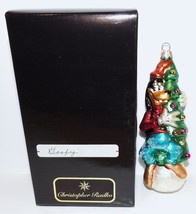 Adorable Christopher Radko Disney Goofy With Christmas Tree Ornament In Box - £38.20 GBP