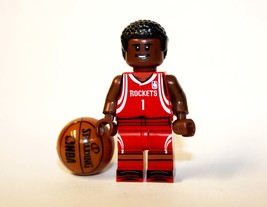Minifigure Custome Tracy Mcgrady Rockets #1 Nba Basketball  - £5.75 GBP