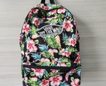 VANS Realm Off the Wall Womens Backpack Hawaiian Hibiscus Black Floral F... - £22.04 GBP